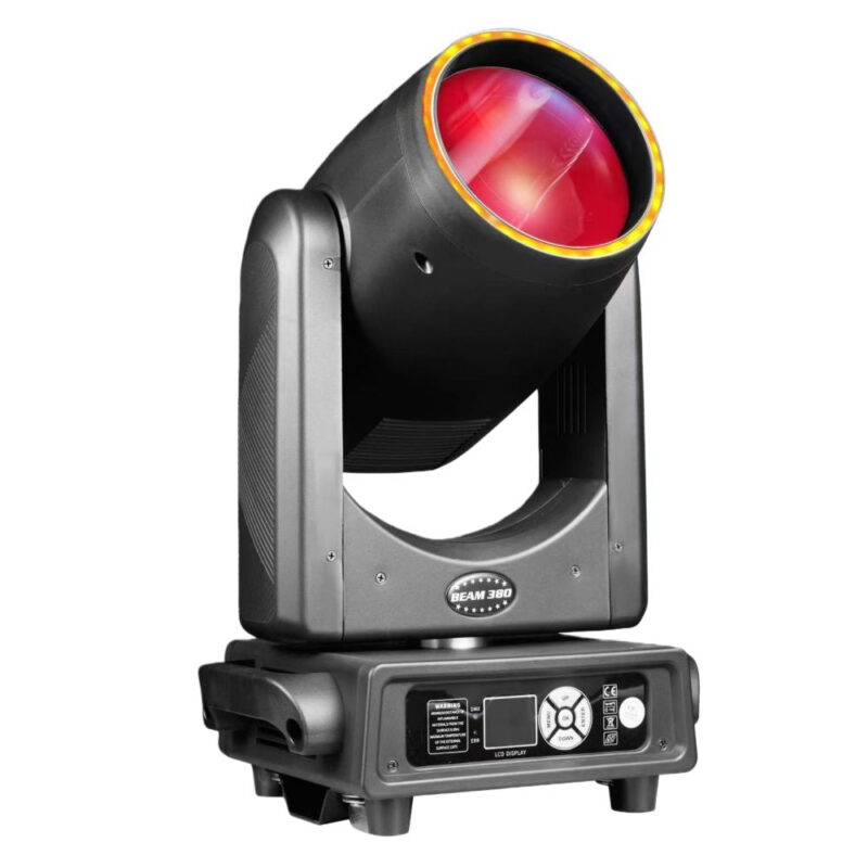 19r 380w beam moving head light with ring effect and rdm