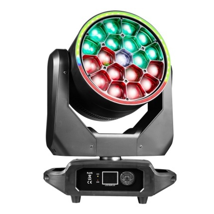 19r 380w beam moving head light with ring effect and rdm