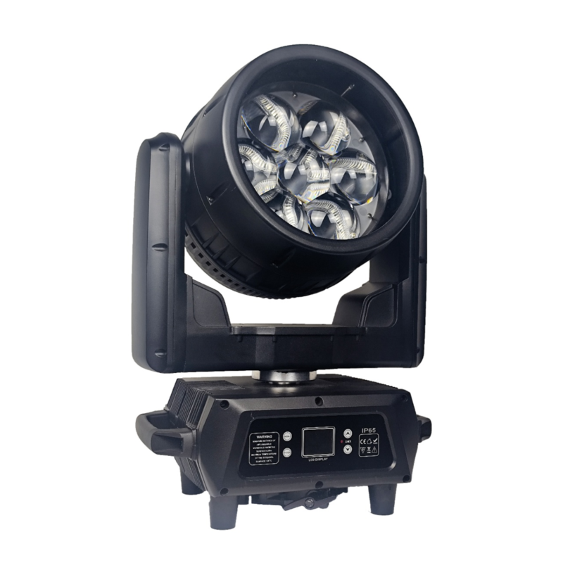 aura ip65 7pcs 60w 4in1 rgbw led moving head light