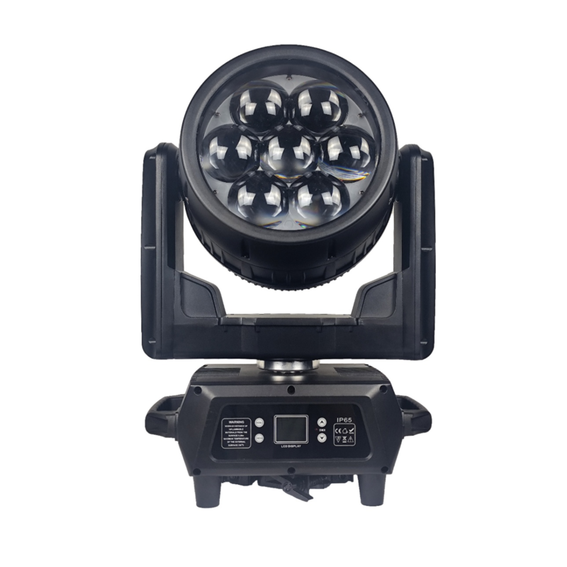 aura ip65 7pcs 60w 4in1 rgbw led moving head light
